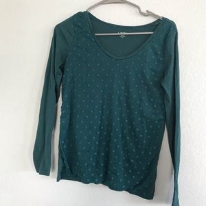 Green cotton top